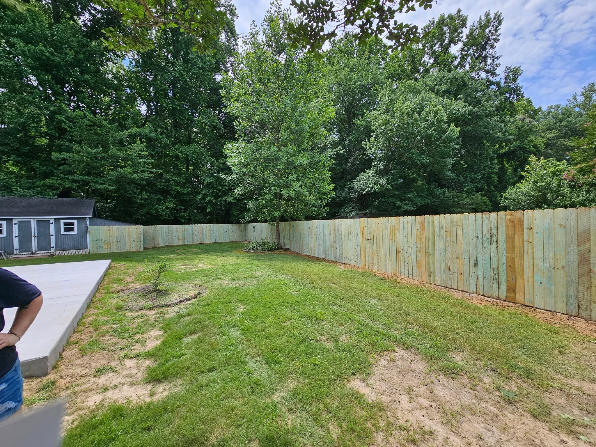 New fence built by 731 Deck & Fence LLC in Bradford, TN